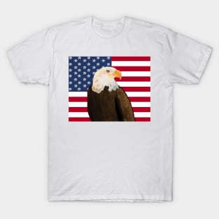 Eagle with American Flag T-Shirt